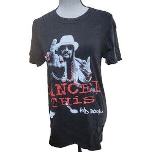 KID ROCK 'Cancel This' Black Band Tee Size Small